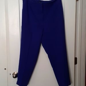 Bright purple ankle length dress pants size 14